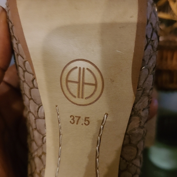 House of Harlow 1960 Pearl peep toe heels - Picture 8 of 13